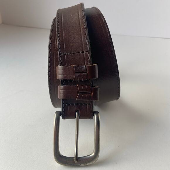 Red Head Brand Co Leather Belt 44 Double Keeper Brown 585500 - Picture 1 of 8